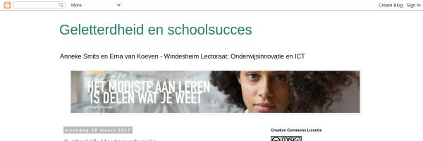 Screenshot van bronpagina: Letterrijk kleuteronderwijs zonder verschoolsing