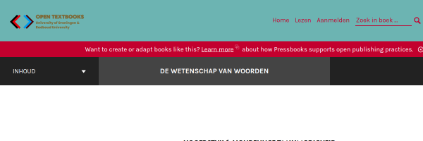 Screenshot van de bronpagina Mondelinge taal via interactief voorlezen