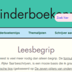 Kinderboekenrijk-pagina Leesbegrip